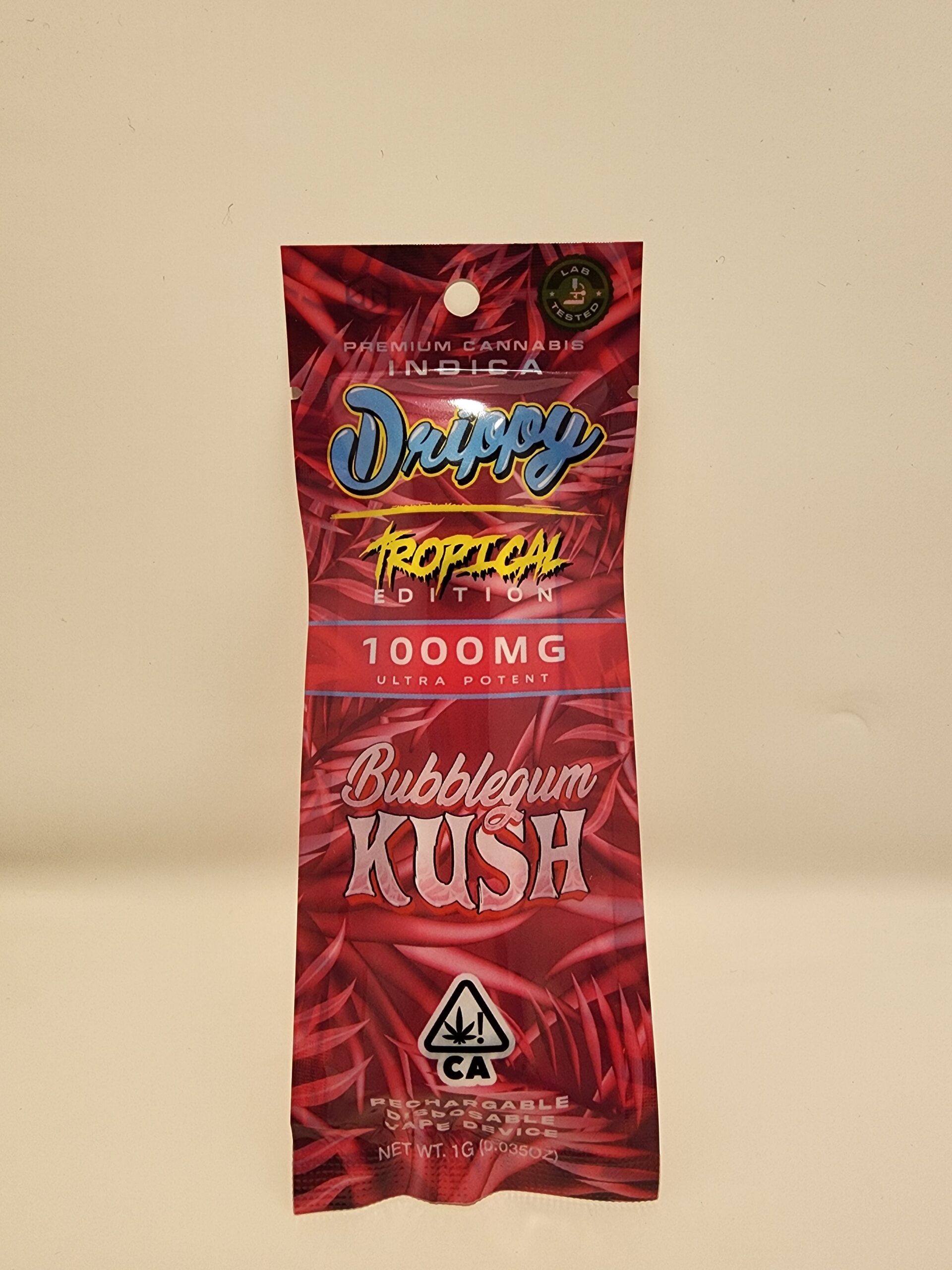 1g Bubblegum Kush Disposable Pod (indica) Premium Meds