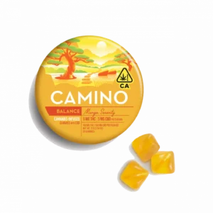 Camino Balance Gummies (mango serenity) 100mg THC, 100mg CBD