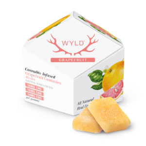 Wyld Uplifting Gummies (Grapefruit) 100mg THC, 100mg CBD, 100mg CBG