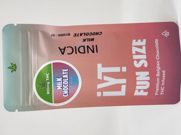 800mg THC milk choc lyt bar