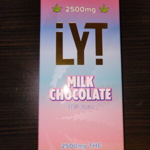 2500mg THC milk choc lyt bar