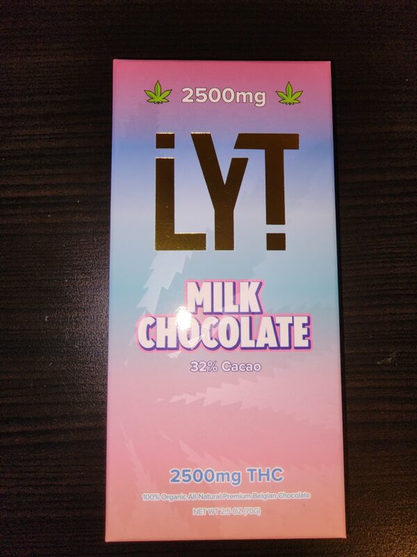 2500mg THC milk choc lyt bar