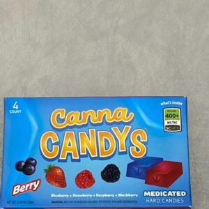Hard Candy Berry 4 Pack Box (400mg thc total)(100mg thc each)