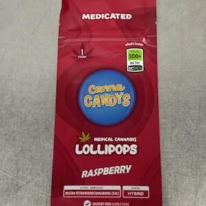 300mg Raspberry Lollipop