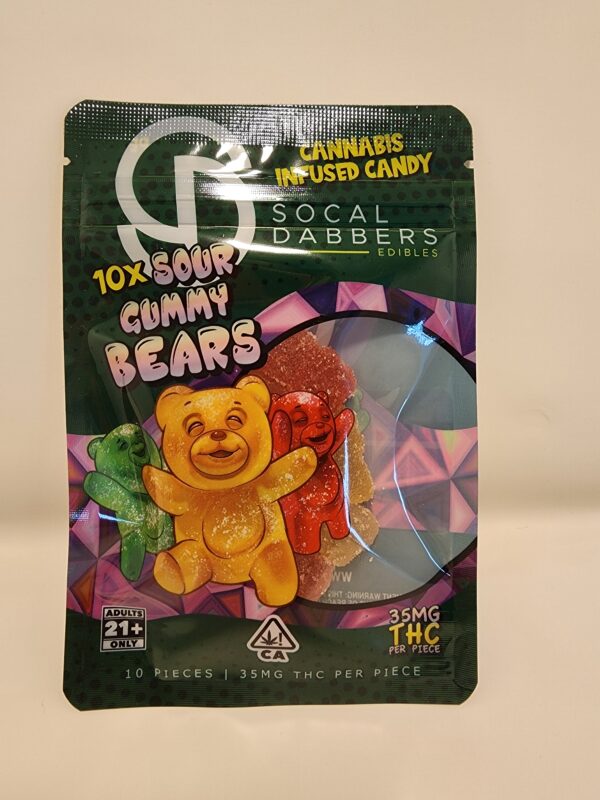 Sour Gummy Bears (350mg total)