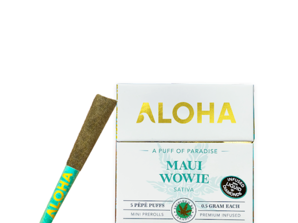 5 Infused .5g Premium Maui Wowie Pre-rolls (2.5 grams and .5 concentrate)(Sativa)