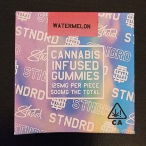 *new* Stndrd Indica 500mg thc Watermelon Gummy Box