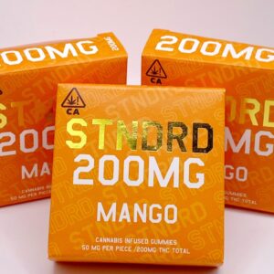 Stndrd Indica 200mg thc Mango Gummy Box