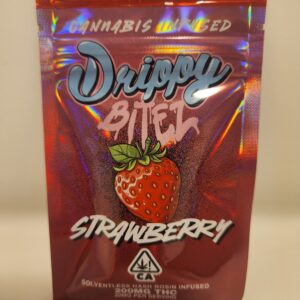 Drippy Hash Rosin Strawberry Bitez (200mg total)