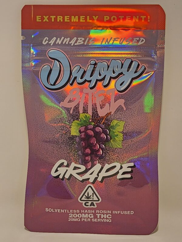 Drippy Hash Rosin Grape Bitez (200mg total)