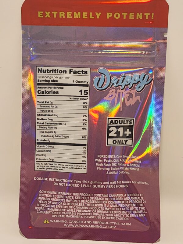 Drippy Hash Rosin Grape Bitez (200mg total) - Image 2