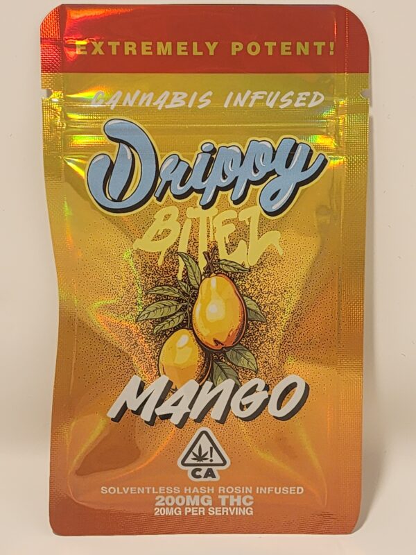 Drippy Hash Rosin Mango Bitez (200mg total)