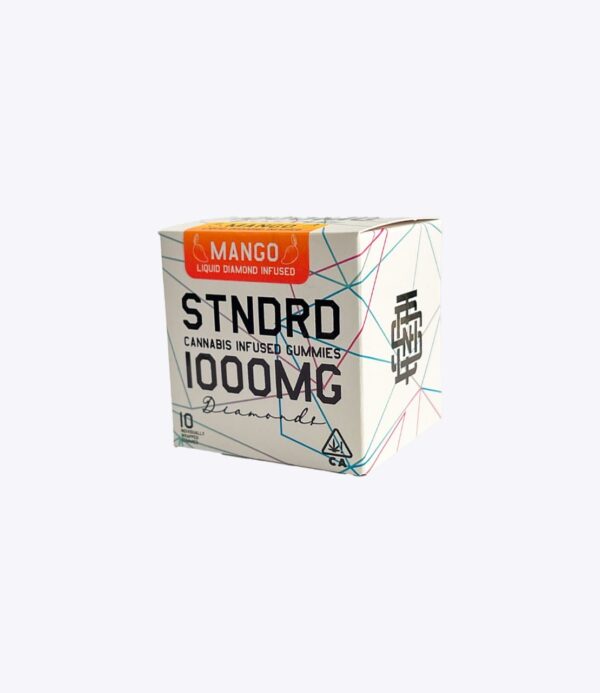 (NEW) Stndrd Liquid Diamond 1000mg Mango Sativa Gummy Box