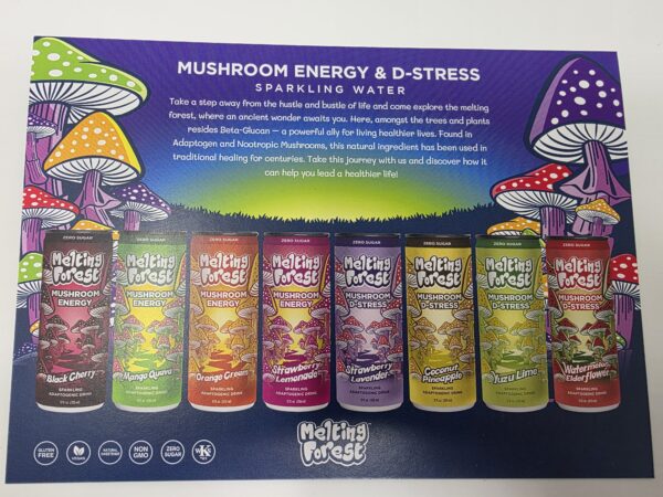 Melting Forest Mushroom D-Stress Sparkling Drink (Coconut Pineapple) - Image 3