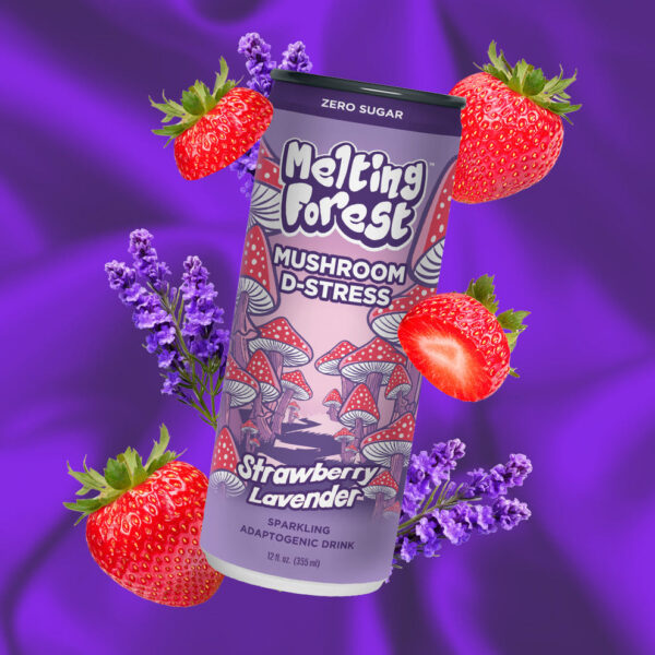 Melting Forest Mushroom D-Stress Sparkling Drink (Strawberry Lavender)