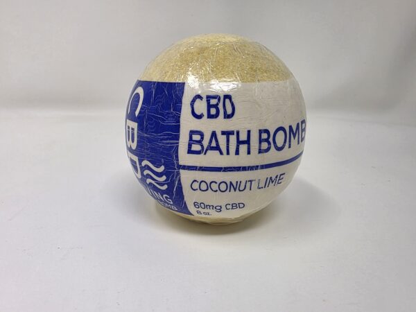 Coconut Lime CBD Bath Bomb (60 mg cbd)