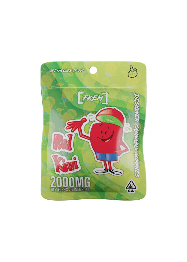 2000mg Red Kiwi thc FKEM gummies (indica)