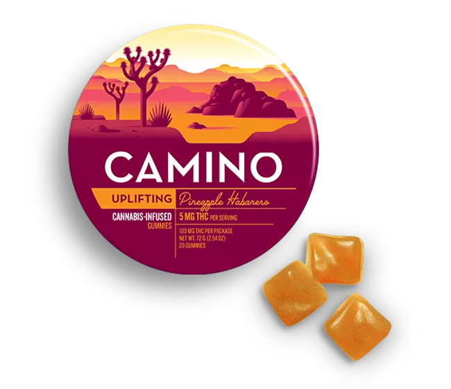 Camino Uplifting Gummies (Pineapple Habenero) 100mg THC