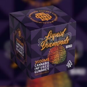Mango Hybrid - Stndrd Gummy Box Liquid Diamond 3,500mg (350mg each gummy)