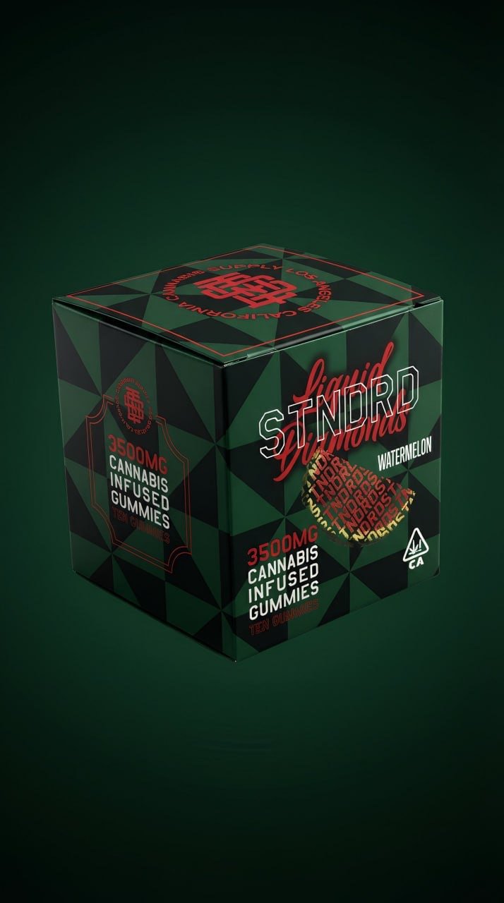Watermelon Sativa - Stndrd Gummy Box Liquid Diamond 3,500mg (350mg each gummy)