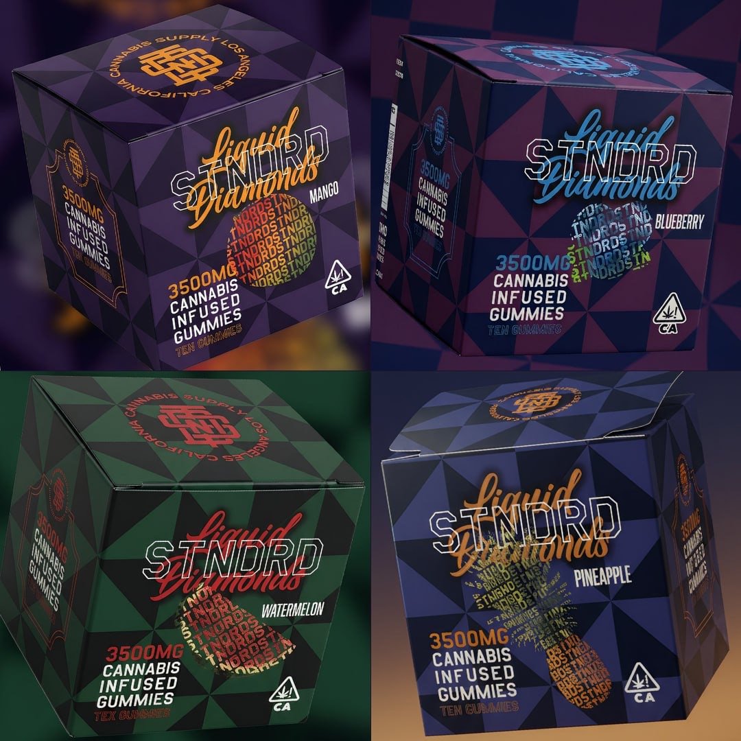 Mango Indica - Stndrd Gummy Box Liquid Diamond 3,500mg (350mg each gummy) - Image 2