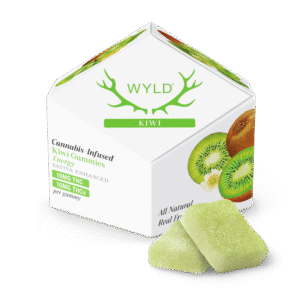 Wyld Energy Gummies (Kiwi) 100mg THC, 100mg THC-V