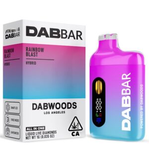 - Rainbow Blast - 2g Dabwoods Dabbar Liquid Live Diamonds Disposable (hybrid)