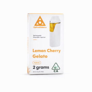 Optimal Balance 2g Lemon Cherry Gelato Disposable Vape (Hybrid)