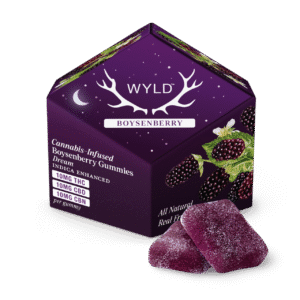 Wyld Sleep/Dream Gummies (Boysenberry) 100mg THC, 10mg CBN, 100mg CBD