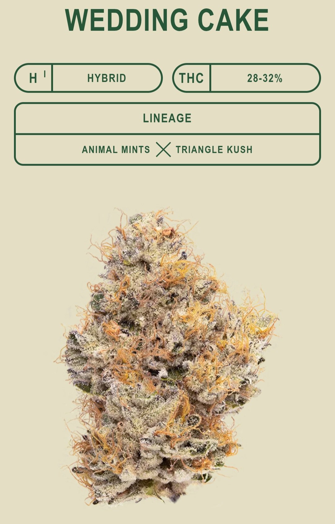 *EX* Wedding Cake (25% sativa, 75% indica)(CBX) new strain