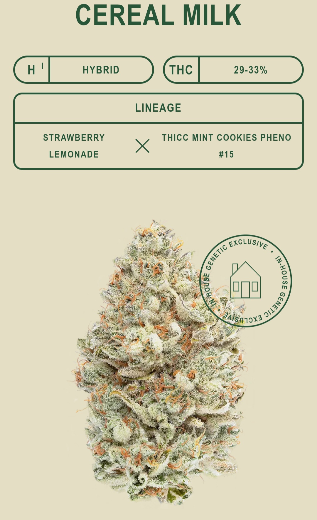 *EX* Cereal Milk (50% sativa, 50% indica)(CBX)