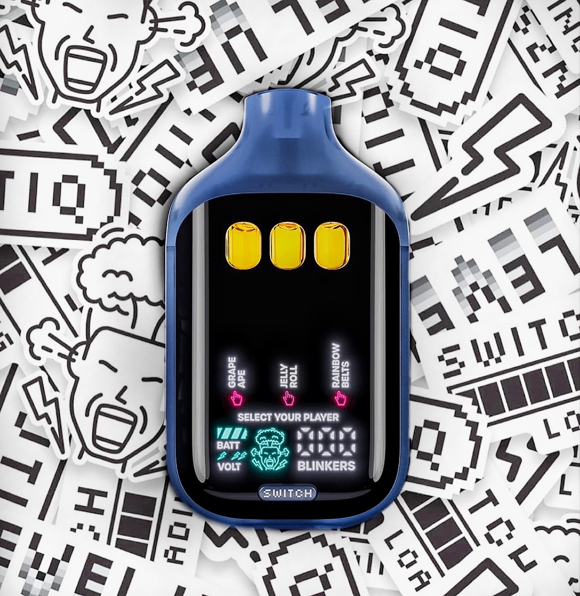 – Grape Ape x Jelly Roll x Rainbow Belts – New 2g Boutiq Switch V5 3 Flavor Disposable(I x I x I)