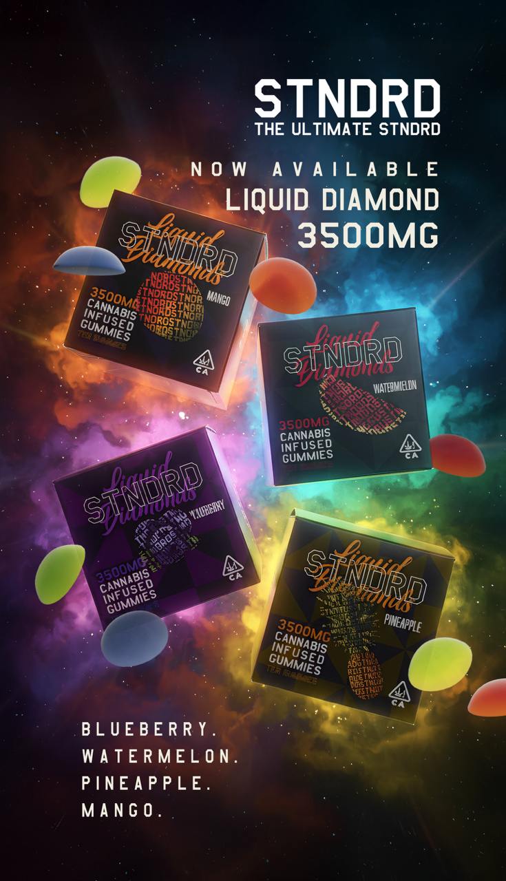 Watermelon Indica - Stndrd Gummy Box Liquid Diamond 3,500mg (350mg each gummy)