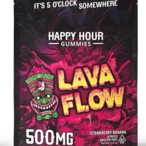 Strawberry Banana Sativa - 500mg Happy Hour Gummies (25mg each gummy)