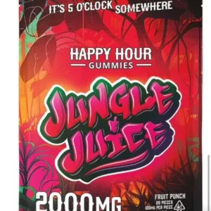 Fruit Punch Indica - 2000mg Happy Hour Gummies (100mg each gummy)