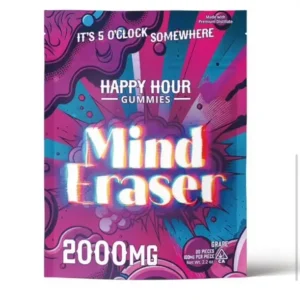 Grape Indica - 2000mg Happy Hour Gummies (100mg each gummy)