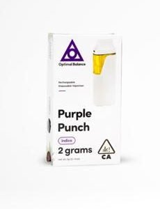 Optimal Balance 2g Purple Punch Disposable Vape (Indica)