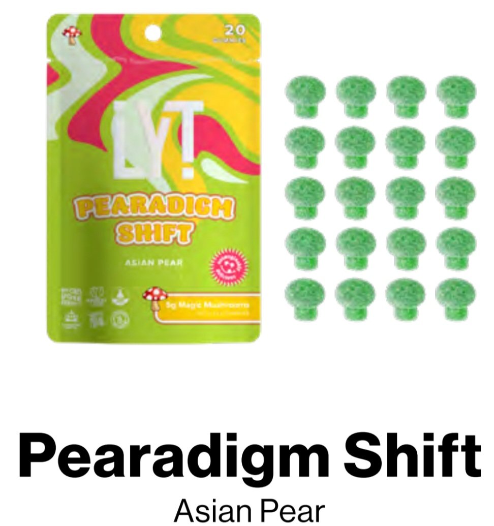 20 count bag of .25g Asian Pear LYT Micro-dose Gummies (5 grams total)(2 bags for $80)
